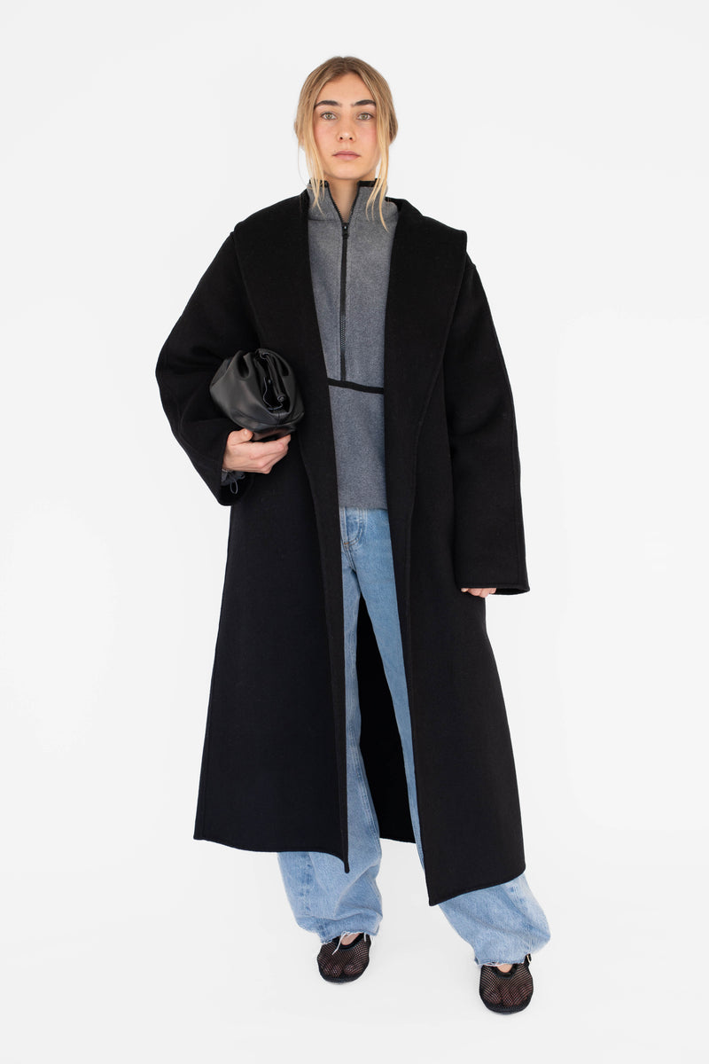 Chloe coat - Black – beiged