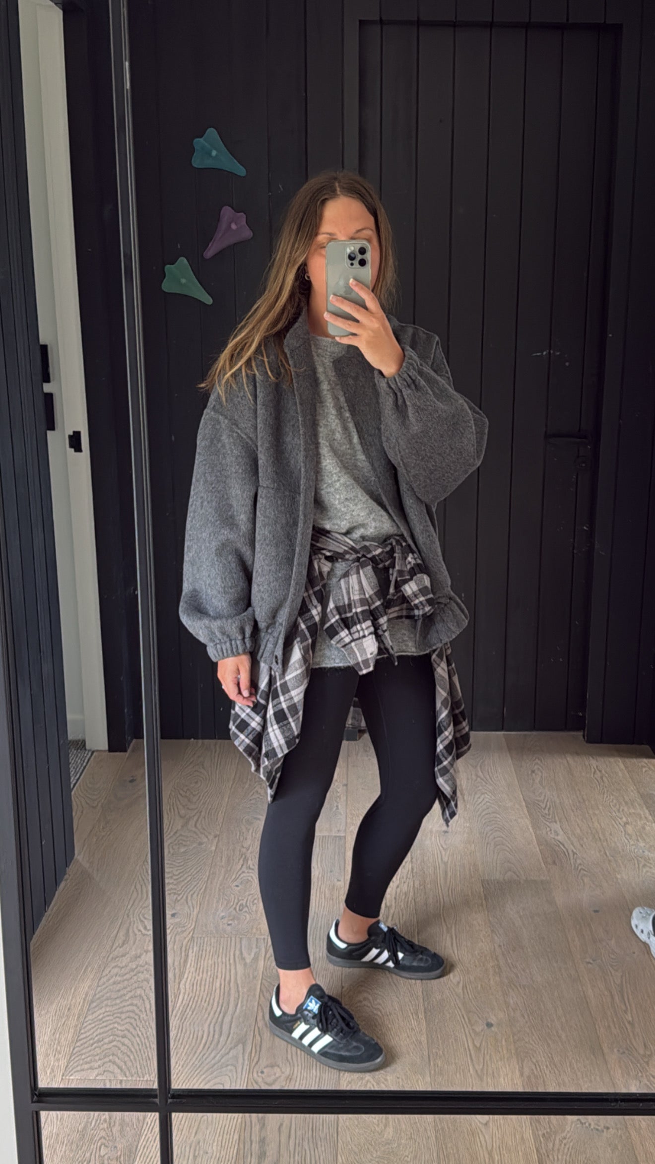 Wool bomber - Dark grey