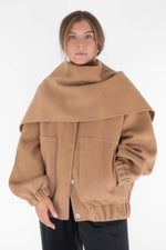 Wool scarf - camel