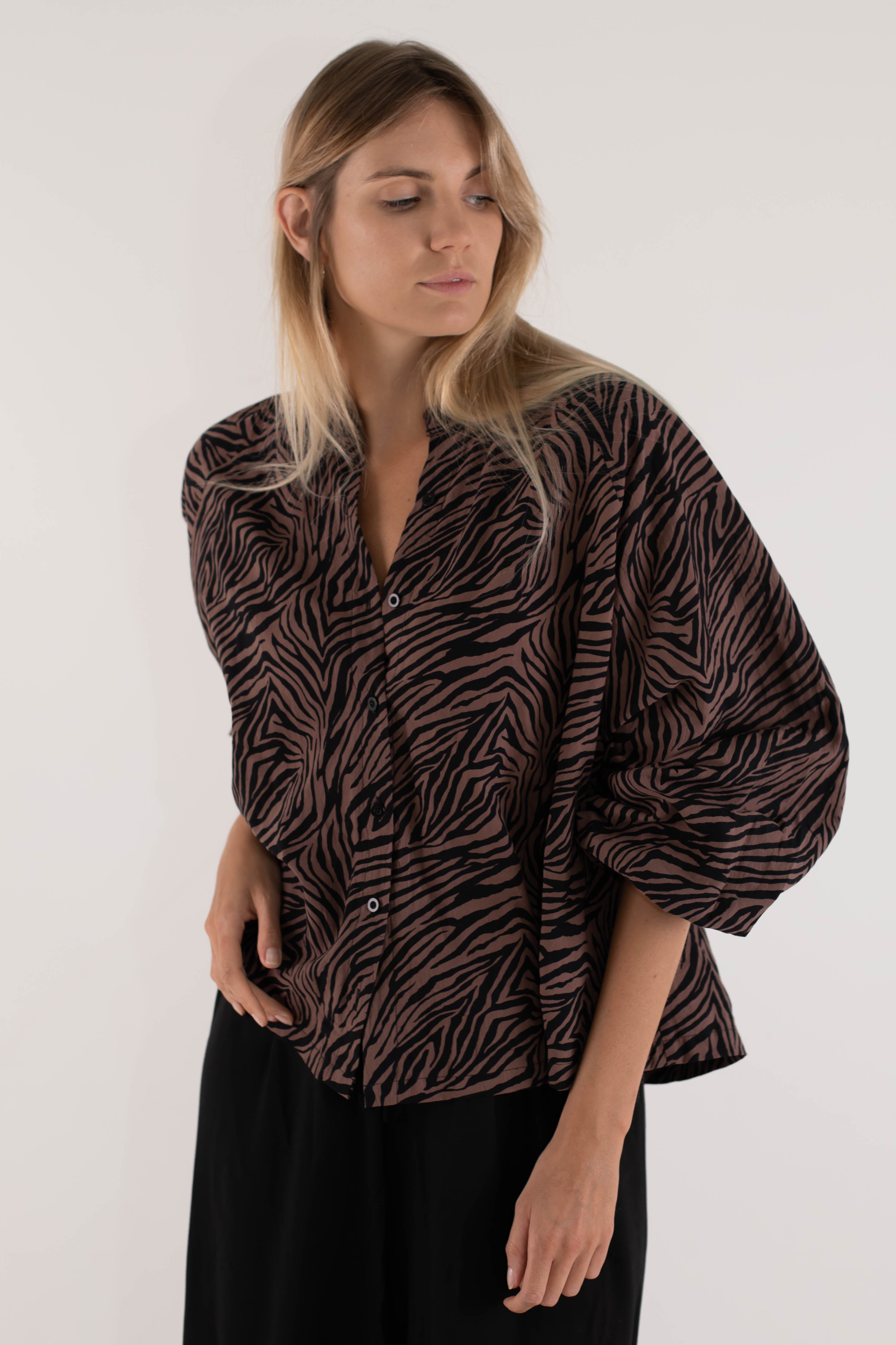 Cisco Shirt - Brown zebra