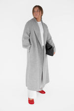 Chloe coat - marle grey
