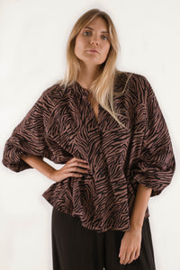 Cisco Shirt - Brown zebra