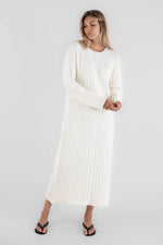 Cable Knit Dress - Vanilla