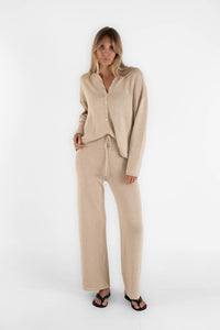 Thea Knit Pants - Fawn