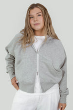 Marle grey zip up sweater