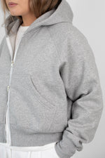 Marle grey zip up sweater