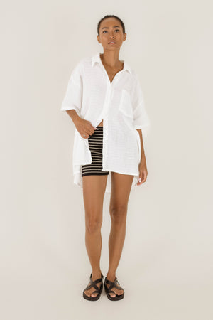 Preorder Knit Shorts - Fawn Stripe