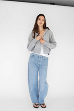 Marle grey zip up sweater