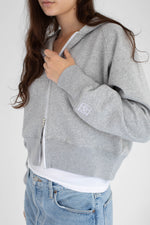 Marle grey zip up sweater