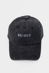 Beiged cap - Washed black