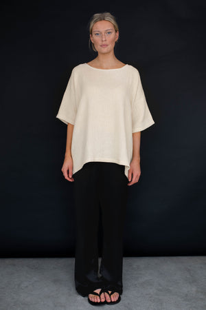 Oversized Tee - Fawn Muslin