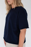 Navy merino tee