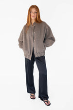 Wool bomber - Brown
