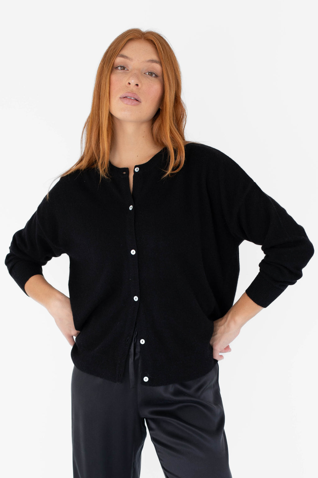 Cashmere Cardigan - Black