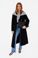 Wool blazer coat - Black