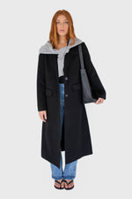 Wool blazer coat - Black