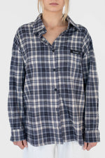 Blue flannel shirt