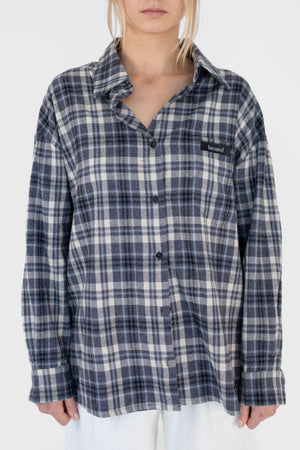 Blue flannel shirt