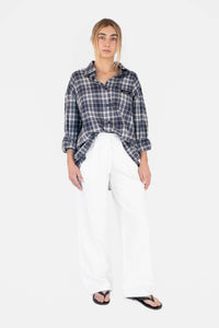 Blue flannel shirt