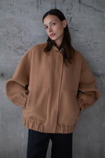 Wool bomber - Camel