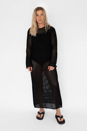 Net Dress - Black