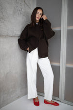 Wool bomber - Chocolate