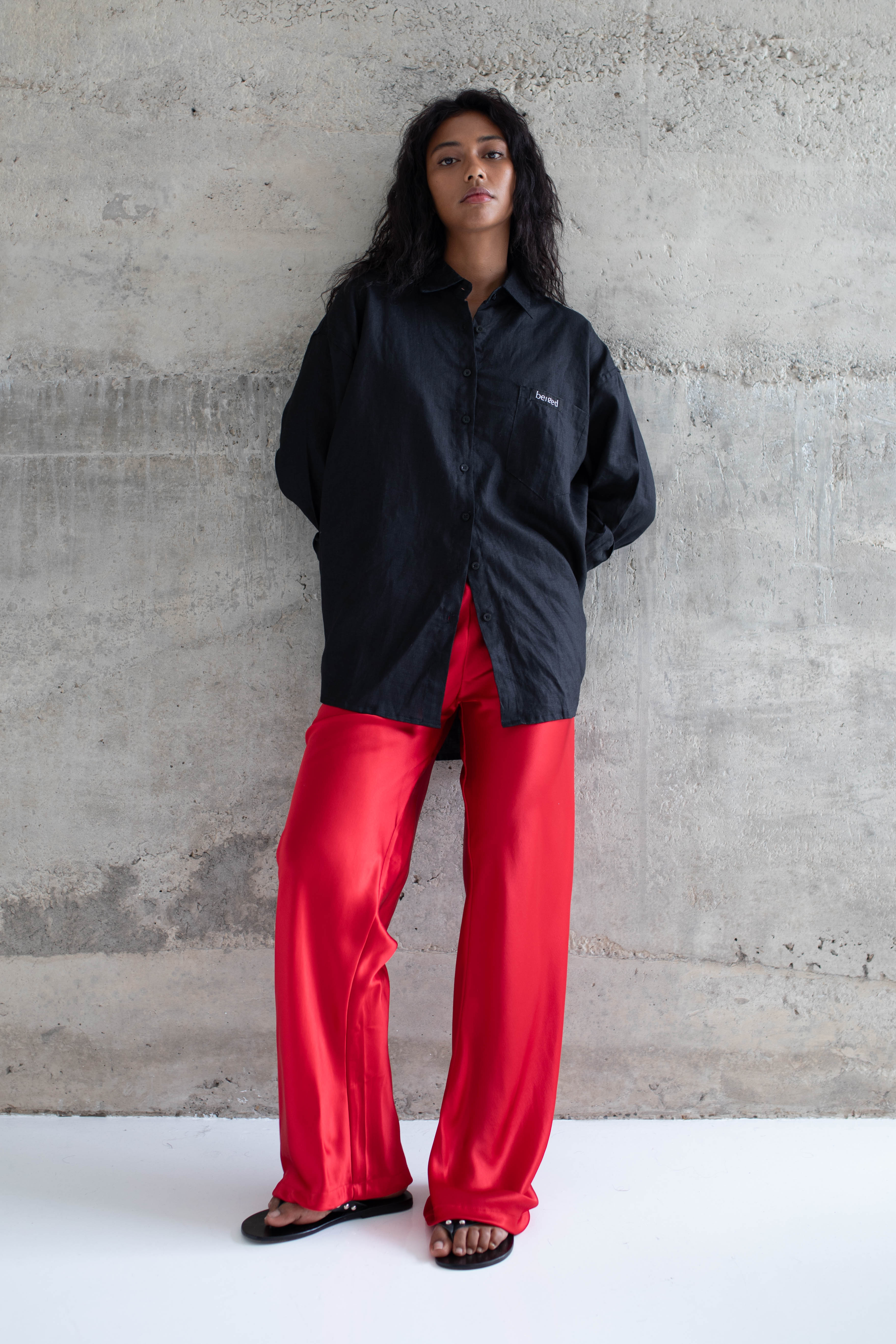 Everyday shirt - black linen