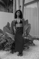 Stripe silk cotton sarong