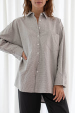 Everyday shirt - khaki houndstooth