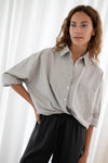 Everyday shirt - khaki houndstooth