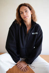 Essential logo fleece - black