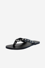 Preorder Studded leather flip flops
