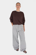 Cashmere Crewneck - Chocolate