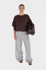 Cashmere Crewneck - Chocolate