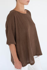 Oversized Tee - Brown
