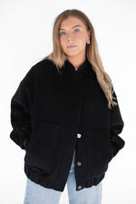 Wool bomber - Black