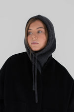 Cashmere hood - Dark grey