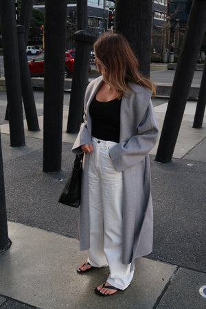 Chloe coat - marle grey
