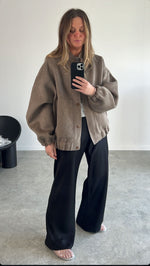 Wool bomber - Brown