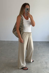 Lounge pants - khaki