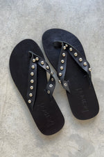 Preorder Studded leather flip flops