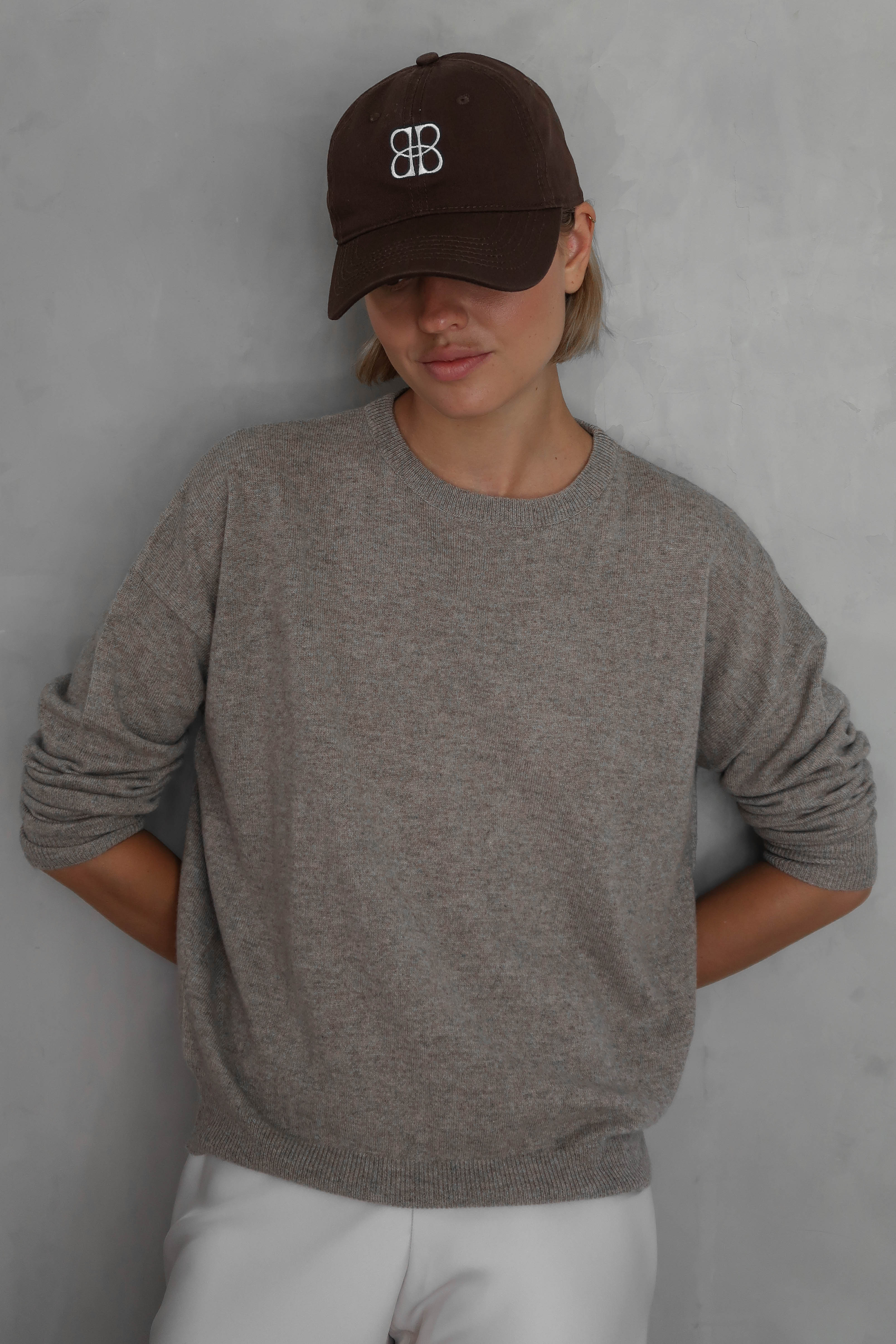 Cashmere Crewneck - Brown