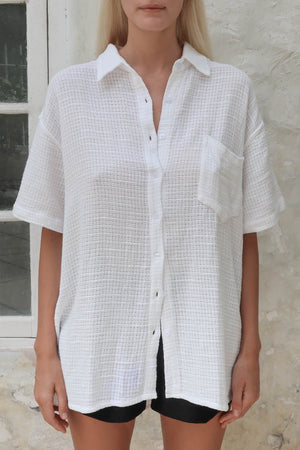 Preorder Cheesecloth shirt - white