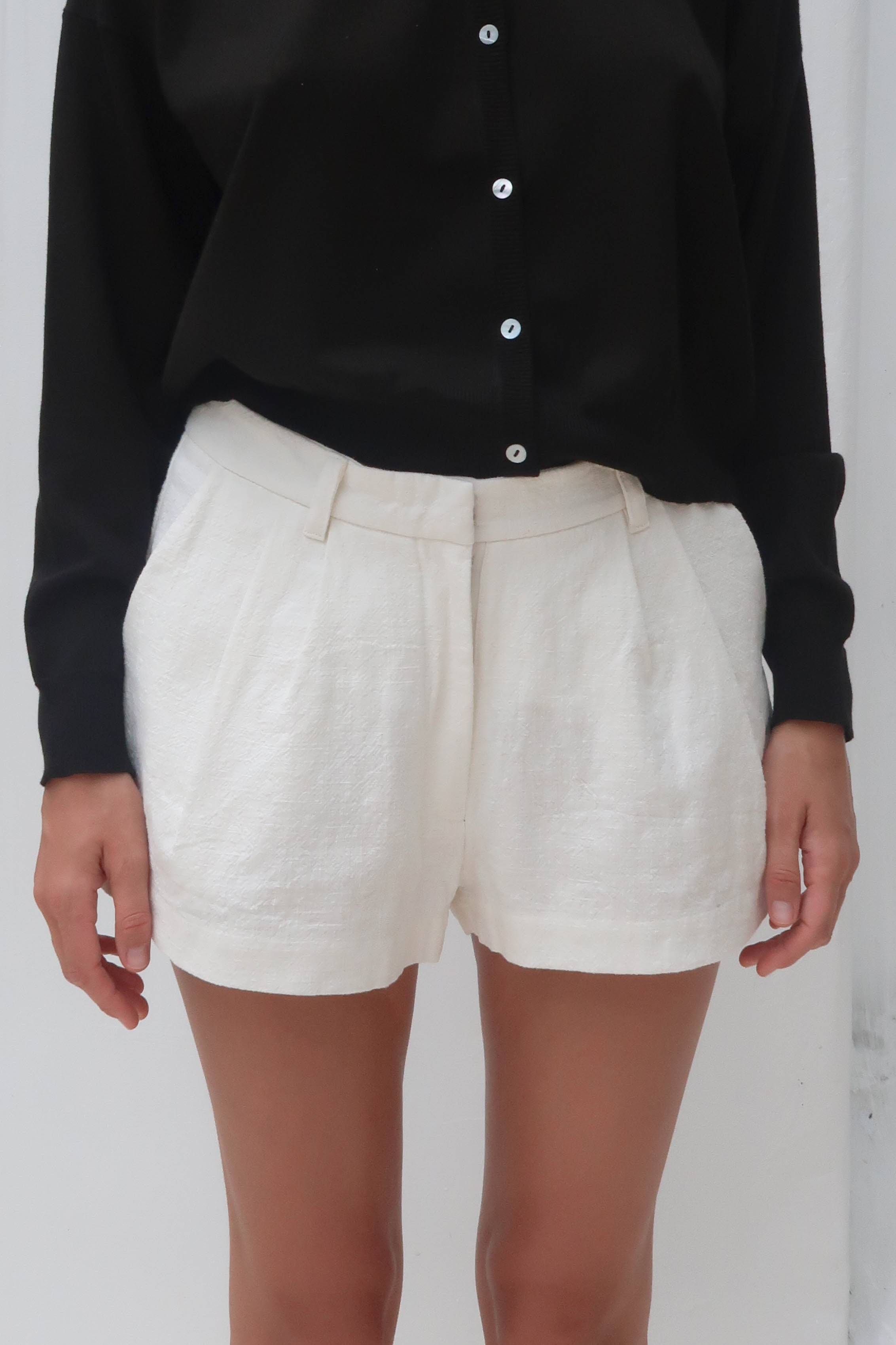 Tailored shorts - white