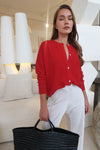 Cashmere Cardigan - Red