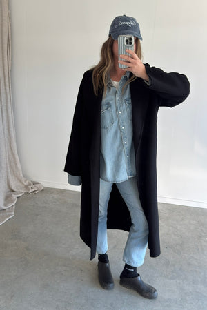Distressed Cap - washed blue