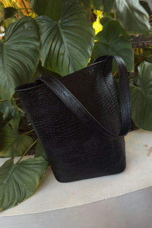 Croc Black Bucket Bag