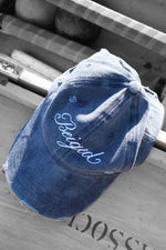 Distressed Cap - washed blue