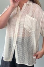 Silk short sleeve shirt