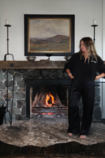 Essential logo fleece - black